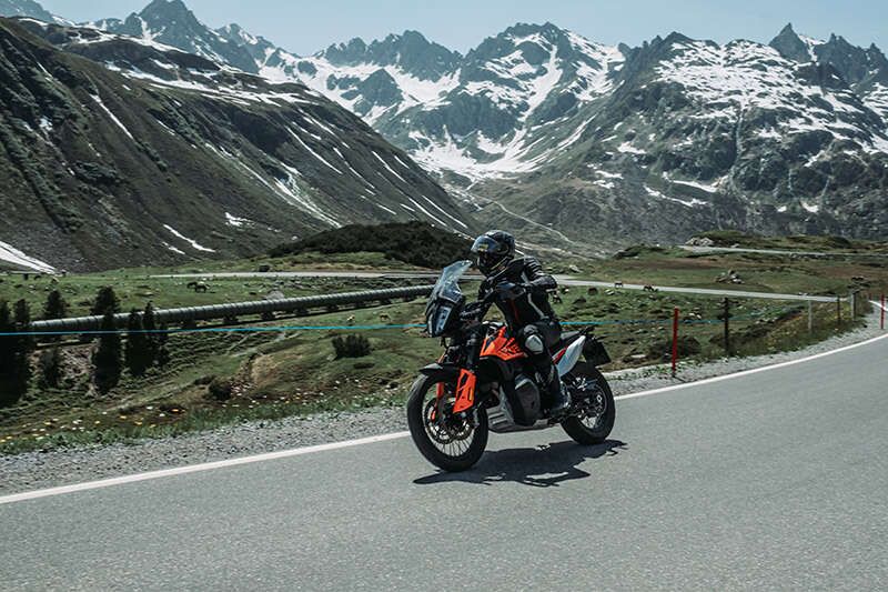 Silvretta Hochalpenstrasse Motorradfahrer